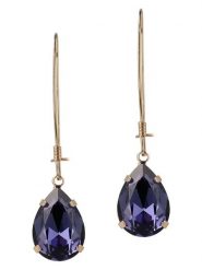 Otazu Pozłacane kolczyki z kryształami Swarovski rozmiar: onesize. Żółte kolczyki damskie Otazu, z kryształem, pozłacane, z zapięciem typu bigiel. Za 100.99 zł.