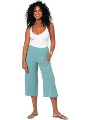 Aller Simplement Spodnie w kolorze błękitnym rozmiar: 38/40. Niebieskie spodnie materiałowe damskie Aller Simplement, bez wzorów, z materiału. Za 56.99 zł.