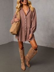 LA Angels Sukienka w kolorze beżowo-brązowym rozmiar: XL. Brązowe sukienki damskie LA Angels, bez wzorów, bez ramiączek. Za 185.32 zł.