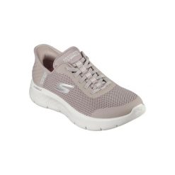 Buty SKECHERS GO WALK FLEX GRAND ENTRY Brązowy. Brązowe obuwie sportowe casual damskie Skechers, z materiału, trekkingowe, Skechers Sport. Za 299.99 zł.