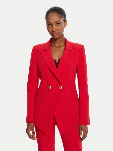 Rinascimento Marynarka CFC0126220003 Czerwony Slim Fit. Czerwone marynarki i żakiety damskie Rinascimento, l, bez wzorów, z syntetyku. Za 599.99 zł.