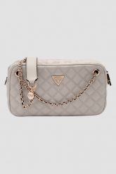 GUESS Torebka damska w kolorze taupe Giully II. Brązowe torebki wieczorowe damskie Guess, z aplikacjami, z materiału, bez dodatków. W wyprzedaży za 490.99 zł.