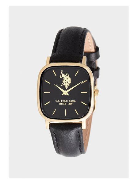 U.S. Polo Assn. Zegarek kwarcowy w kolorze złoto-czarnym rozmiar: onesize. Czarne, analogowe zegarki damskie U.S. Polo Assn., metalowe. Za 201.08 zł.