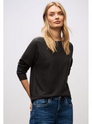 Street One Sweter w kolorze czarnym rozmiar: 38. Czarne swetry klasyczne damskie Street One, bez kołnierzyka. Za 121.80 zł.