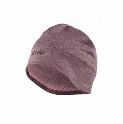 Czapka zimowa unisex odblaskowa termoaktywna z otworem na kucyk do biegania CEP. Fioletowe czapki damskie CEP, na zimę, bez wzorów, z elastanu. Za 79.00 zł.