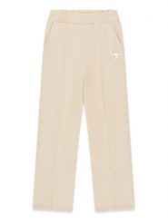 Guess Spodnie dresowe J6YB20 K5194 Beżowy Regular Fit. Brązowe spodnie dresowe dziewczęce Guess, z aplikacjami, z dresówki. Za 284.99 zł.