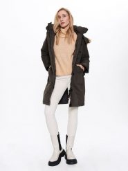 CANADA weather gear Parka w kolorze khaki rozmiar: M. Brązowe parki damskie CANADA weather gear, m, bez kaptura. Za 304.99 zł.