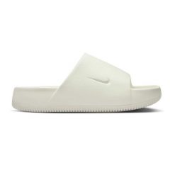 Damskie>klapki Nike. Białe klapki damskie Nike, bez wzorów, bez obcasa, bez zapięcia. Za 199.99 zł.