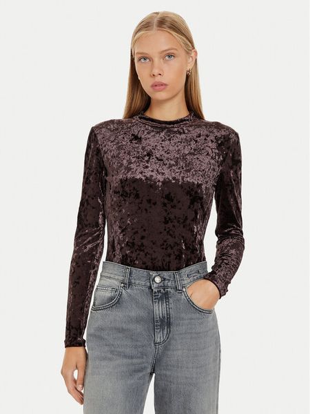 Marella Bluzka Balera 2423946035 Brązowy Regular Fit. Brązowe bluzki damskie Marella, m, bez wzorów, z syntetyku, bez kołnierzyka, bez ramiączek. Za 259.99 zł.