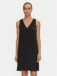 Calvin Klein Sukienka codzienna K20K208340 Czarny Regular Fit. Czarne sukienki damskie Calvin Klein, bez wzorów, z syntetyku, bez ramiączek. Za 399.99 zł.
