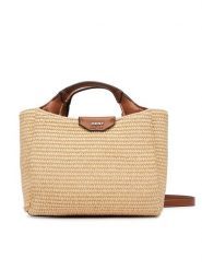 DKNY Torebka Willa Mini Satchel R61DOJ07 Beżowy. Brązowe torebki klasyczne damskie DKNY, z syntetyku, bez dodatków. Za 659.99 zł.