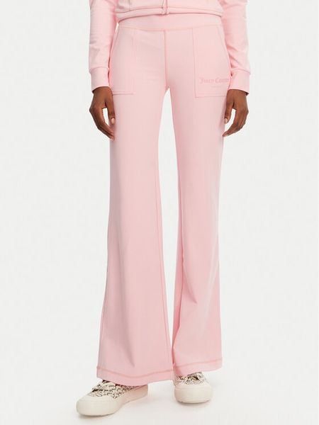 Juicy Couture Spodnie dresowe Active JCSML125403 Różowy Flared Leg. Czerwone spodnie dresowe damskie Juicy Couture, s, bez wzorów, z dresówki. Za 159.99 zł.