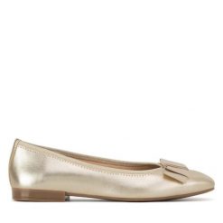 Baleriny Lasocki. Żółte balerinki damskie Lasocki, bez wzorów. Za 169.99 zł.