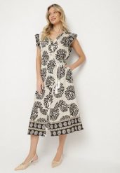 Czarna Koszulowa Sukienka z Wiskozą i Geometrycznym Wzorem Siledia. Czarne sukienki damskie Born2be, bez wzorów, z jeansu, eleganckie, bez ramiączek. Za 119.99 zł.