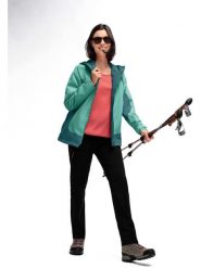 Maier Sports Kurtka turystyczna "Brocken" w kolorze turkusowym rozmiar: 38. Niebieskie kurtki sportowe damskie Maier Sports, bez wzorów, bez kaptura. Za 284.82 zł.