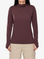 Bluza z kapturem damska Fjallraven Abisko Sun-hoodie. Czerwone bluzy damskie Fjällräven, na lato, m, bez wzorów, z materiału, z kapturem. Za 390.49 zł.