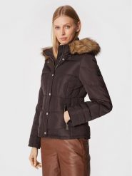 Morgan Kurtka puchowa 222-GITAM Brązowy Regular Fit. Brązowe kurtki damskie Morgan, bez wzorów, z puchu, bez kaptura. Za 489.99 zł.