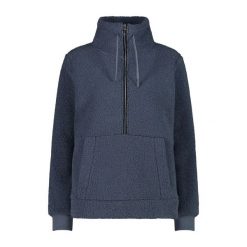 Kobieca bluza półzipowana CMP. Czarne bluzy damskie CMP, na zimę, bez wzorów, bez kaptura. Za 323.50 zł.