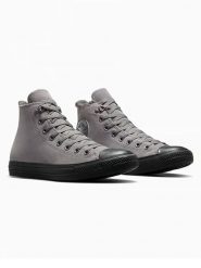 Converse Skórzane sneakersy "Chuck Taylor" w kolorze szarym rozmiar: 38. Szare obuwie sportowe damskie Converse, za kostkę, bez zapięcia. Za 297.95 zł.