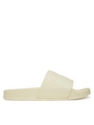 Guess Klapki E5GZ07BB00F Écru. Klapki damskie Guess, z aplikacjami, z tworzywa sztucznego, bez obcasa, bez zapięcia. Za 99.99 zł.