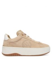 MICHAEL Michael Kors Sneakersy Dootie 43T6DTFS1S Beżowy. Brązowe obuwie sportowe damskie MICHAEL Michael Kors, ze skóry, bez zapięcia. Za 809.99 zł.