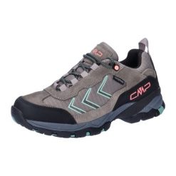 Damskie buty trekkingowe CMP Melnick WP Low. Brązowe obuwie trekkingowe damskie CMP, z gumy, bez zapięcia. Za 386.50 zł.