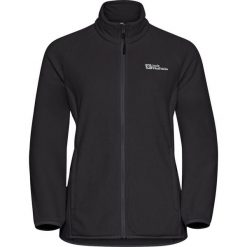 Bluza polarowa damska Jack Wolfskin Moonrise Full Zip. Czarne bluzy damskie Jack Wolfskin, bez wzorów, z polaru, bez kaptura. Za 339.99 zł.