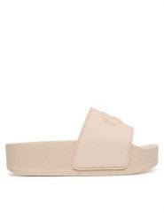 Liu Jo Klapki Mykonos 01 BA6077 EX028 Różowy. Czerwone klapki damskie Liu Jo, bez wzorów, z syntetyku, bez obcasa, bez zapięcia. Za 279.99 zł.