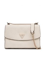 Guess Torebka Cresidia II HWPD98 88210 Écru. Torebki wieczorowe damskie Guess, z aplikacjami, ze skóry, bez dodatków. Za 419.99 zł.