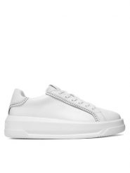LOVE MOSCHINO Sneakersy JA15025G1OIA0100 Biały. Białe obuwie sportowe damskie Love Moschino, ze skóry, bez zapięcia. Za 906.99 zł.