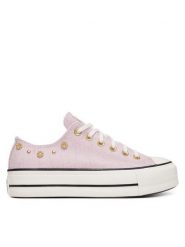 Converse Trampki Chuck Taylor All Star Lift Platform Heathered Glam​ A17595C Różowy. Czerwone trampki damskie Converse, bez wzorów, z materiału, bez zapięcia. Za 419.99 zł.
