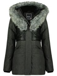 Geographical Norway Parka "Bunky" w kolorze czarnym rozmiar: XXL. Czarne parki damskie Geographical Norway, xxl, bez kaptura. Za 241.56 zł.