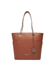 Nine West Torebka CEO-NEBRASKA-LDA8208A Brązowy. Brązowe shopper bag Nine West, bez wzorów, z materiału, bez dodatków. Za 269.99 zł.