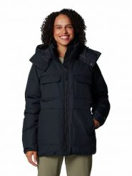 Columbia Kurtka zimowa "Longhorn Ridge" w kolorze czarnym rozmiar: S. Czarne kurtki damskie Columbia, na zimę, s, bez wzorów, z puchu, bez kaptura. Za 429.95 zł.