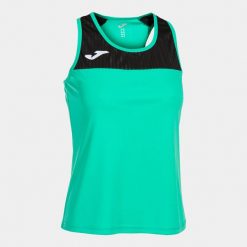 Koszulka do tenisa bez rękawów damska MONTREAL TANK TOP. Czarne koszulki damskie Joma, m, bez wzorów, z poliesteru, bez kołnierzyka, bez ramiączek. Za 80.00 zł.