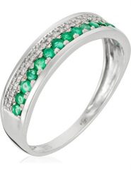 ATELIER DU DIAMANT Złoty pierścionek "Double voie" z diamentami rozmiar: 56. Szare pierścionki damskie ATELIER DU DIAMANT, z diamentem, złote. Za 1,304.99 zł.