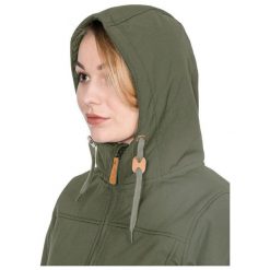 Kurtka Z Kapturem Damska, Dłuższa, Wodoodporna. Szare kurtki damskie Trespass, xs, bez wzorów, z elastanu, z kapturem. Za 252.99 zł.