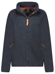 Geographical Norway Kurtka polarowa "Tasca" w kolorze granatowym rozmiar: XL. Niebieskie kurtki damskie Geographical Norway, xl, bez wzorów, z polaru, bez kaptura. Za 92.21 zł.