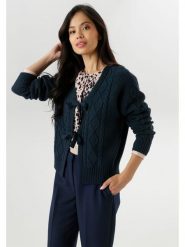 Aniston Kardigan w kolorze granatowym rozmiar: 40. Niebieskie kardigany damskie Aniston, bez wzorów, ze splotem. Za 52.55 zł.