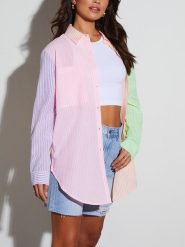 LA Angels Koszula ze wzorem rozmiar: XL. Koszule damskie LA Angels, xl, bez wzorów, bez kołnierzyka, bez ramiączek. Za 130.99 zł.