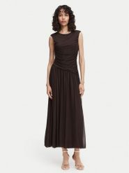 Vero Moda Sukienka wieczorowa Penelope 10351455 Brązowy ciemny Regular Fit. Brązowe sukienki damskie Vero Moda, bez wzorów, z syntetyku, wizytowe, bez ramiączek. Za 203.99 zł.