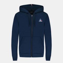 Damska bluza z kapturem zapinana na zamek Le Coq Sportif Essentiel N°1. Niebieskie bluzy damskie le coq sportif, l, bez wzorów, z dresówki, z kapturem. Za 434.90 zł.