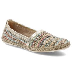 Kolorowe Espadryle Armodo Eleganckie Wsuwane Obuwie Damskie. Żółte espadryle damskie Armodo, z aplikacjami, bez obcasa. Za 339.00 zł.