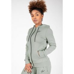 Bluza fitness damska Gorilla Wear Pixley Zipped Hoodie. Zielone bluzy damskie GORILLA WEAR, xs, bez wzorów, bez kaptura. Za 239.00 zł.