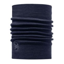 Komin chusta z wełny merino gruby heavyweight. Niebieskie chusty damskie Buff, bez wzorów, z wełny. Za 145.99 zł.