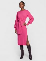 Ted Baker Sukienka dzianinowa Essya 266256 Różowy Regular Fit. Czerwone sukienki damskie Ted Baker, bez wzorów, z dzianiny, bez ramiączek. Za 989.99 zł.