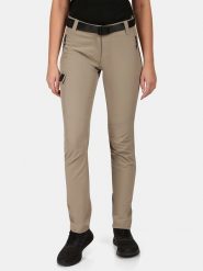 Kilpi Spodnie funkcyjne "Belvela" w kolorze beżowym rozmiar: 38. Brązowe spodnie dresowe damskie Kilpi, bez wzorów, z materiału. Za 231.13 zł.