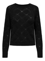 ONLY Sweter w kolorze czarnym rozmiar: S. Czarne swetry klasyczne damskie Only, s, ze splotem, bez kołnierzyka. Za 118.01 zł.