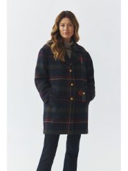 TATUUM Płaszcz przejściowy "Swero" w kolorze granatowym rozmiar: 40. Niebieskie płaszcze damskie TATUUM, bez wzorów, bez kaptura. Za 635.42 zł.