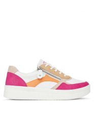 Remonte Sneakersy D0J01-84 Biały. Białe obuwie sportowe damskie Remonte, ze skóry, bez zapięcia. Za 389.99 zł.
